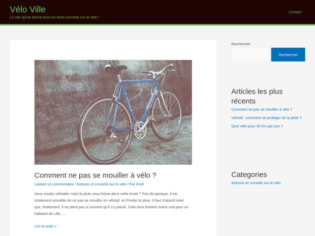 Le vlo de ville le moyen de locomotion du futur