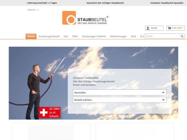 Sac aspirateur de qualit en ligne sur staubbeutel.ch