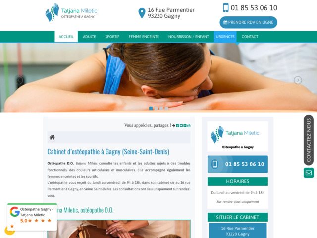 Ostéopathe pour femmes enceintes à Gagny, Tatjana Miletic