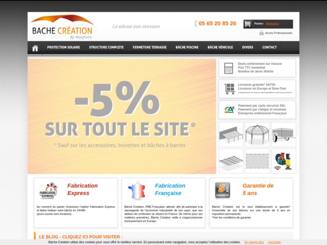 Bâche création,votre destination pour des solutions sur mesure en bâches