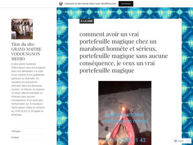 Grand marabout vodoungnon medjo