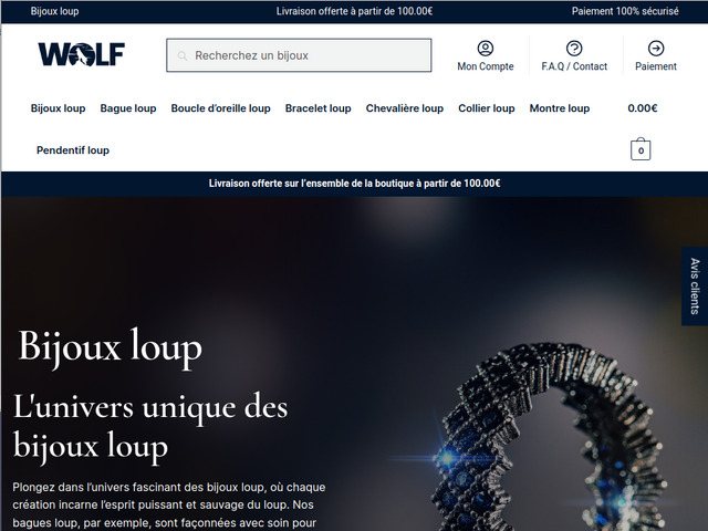 Bijoux loup