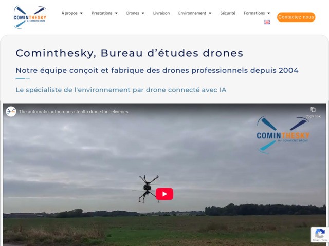 Cominthesky : expert en bureau d'études drones