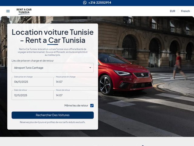 Rent a car tunisia : location voiture tunisie