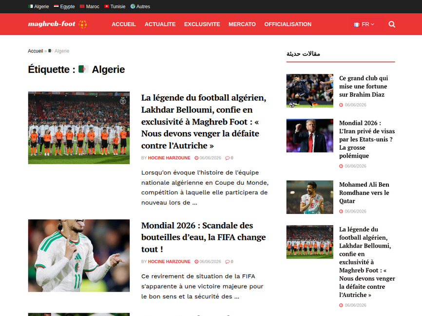 Foot maghreb & mercato