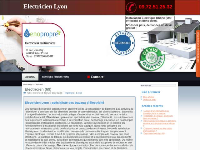 Electricien Lyon