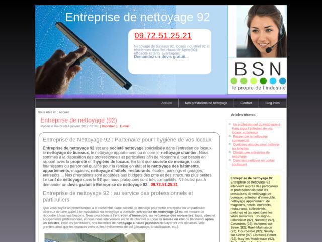 Entreprise de nettoyage 92