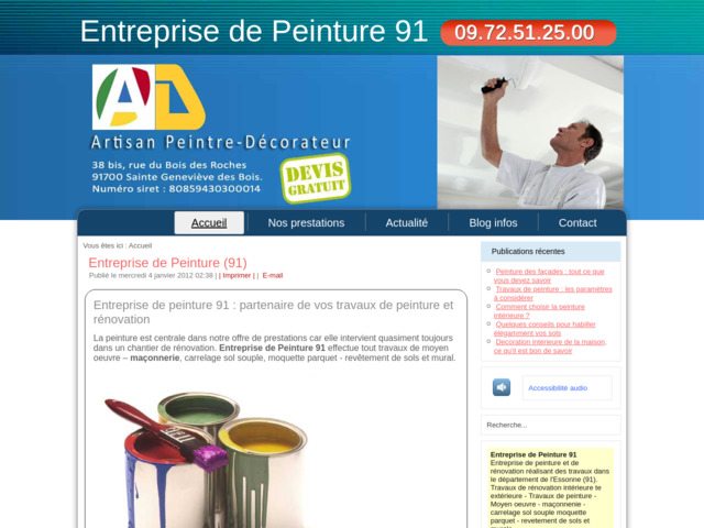 Entreprise de peinture