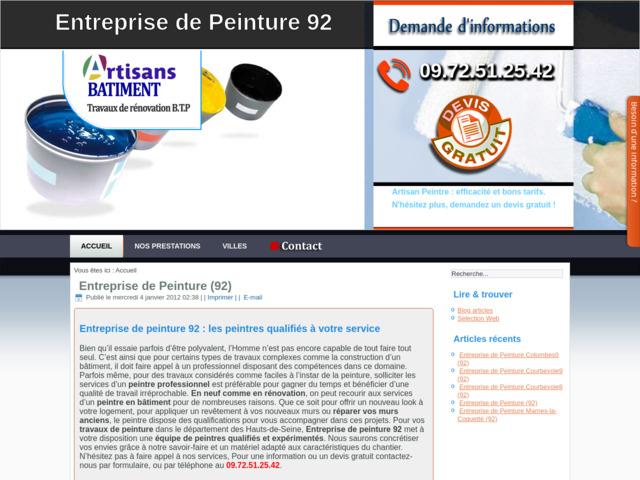 Entreprise de peinture 92