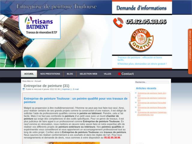 Entreprise de peinture toulouse