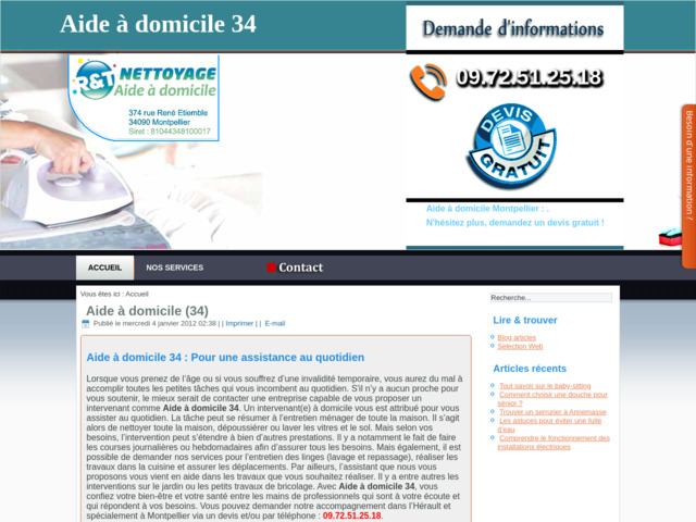 Aide à domicile 34