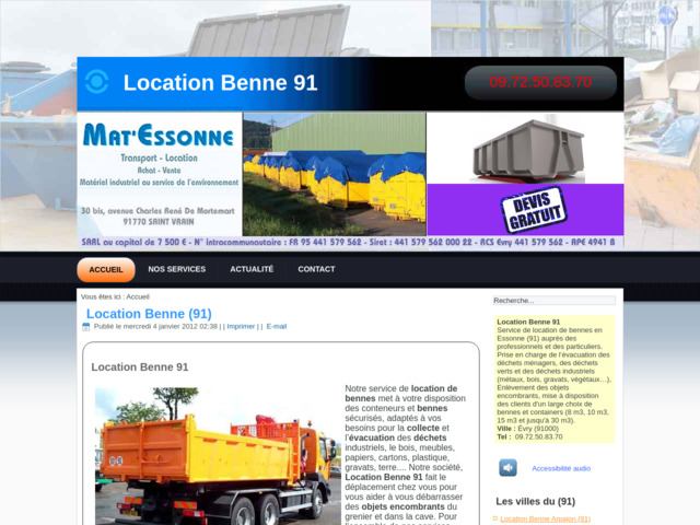 Location de benne 91