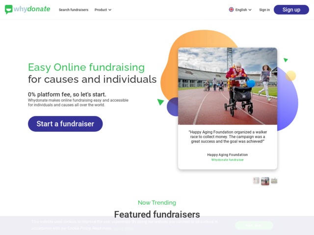 Whydonate: #1 plateforme gratuite de financement participatif et de collect