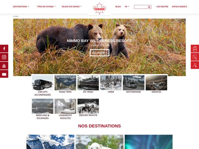 Votre spcialiste des voyage au Canada sur mesure