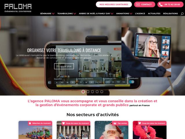 Agence Paloma pour l'organisation d'évènements professionnels