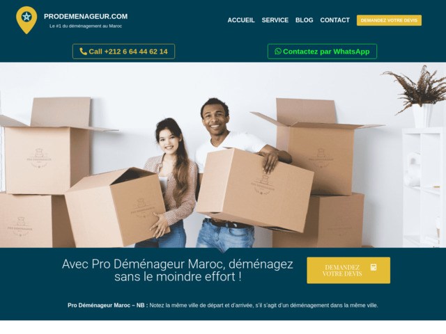 Prodemenageur.com - #1 du déménagement au Maroc !