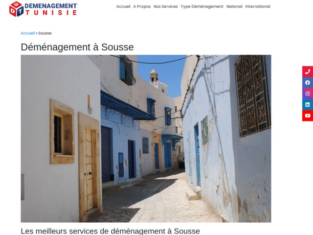 Déménagement à Sousse à des prix pas chers