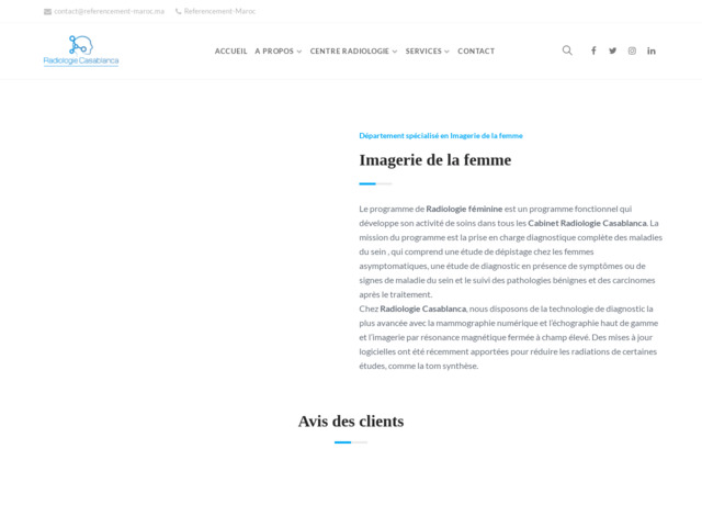 Imagerie de la femme | Centre de radiologie  Casablanca