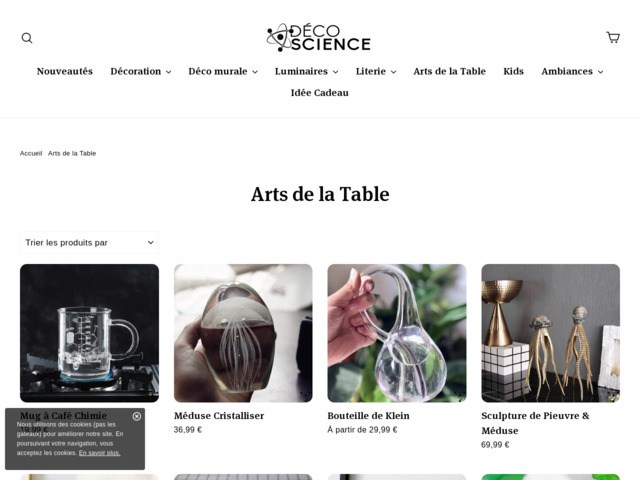 Arts de la table | déco science