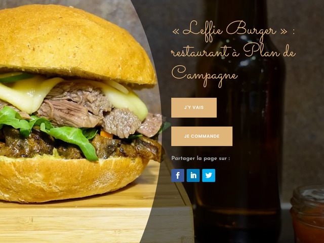 Leffie Burger, restaurant à Plan de Campagne