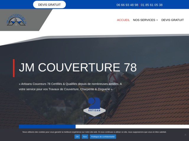 JM Couvreur 78 : rénovation de toiture dans les Yvelines