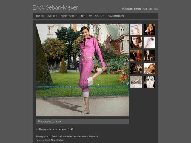 Erick Seban-Meyer - Photographe de mode à Paris