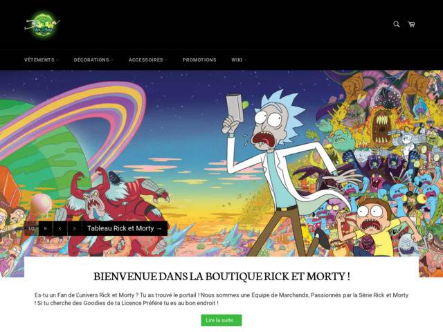 Boutique Rick et Morty