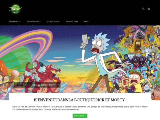 Boutique Rick et Morty