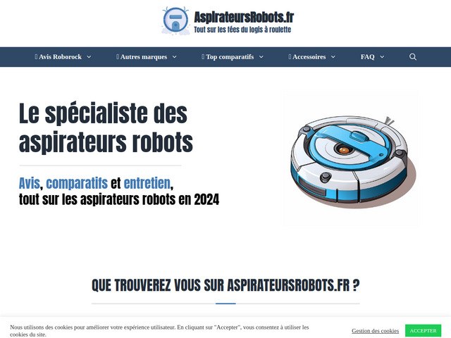 Le spcialiste des aspirateurs robots