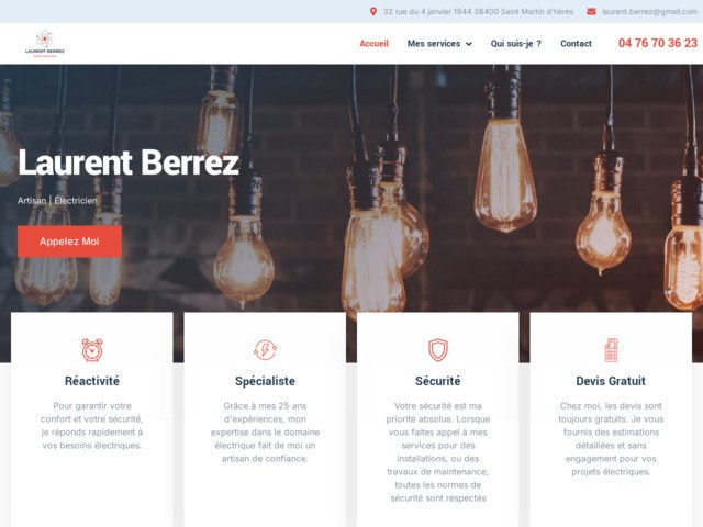 Laurent berrez, lectricien prs de grenoble en isre
