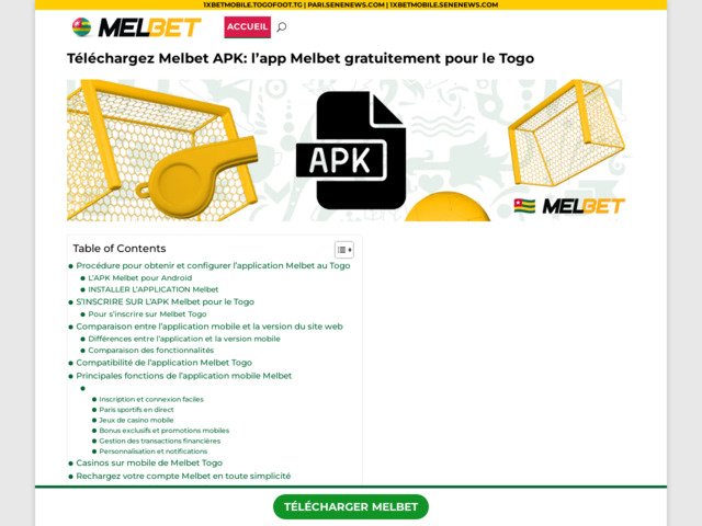 Comment utiliser l'application melbet pour parier au togo : tutoriel comple