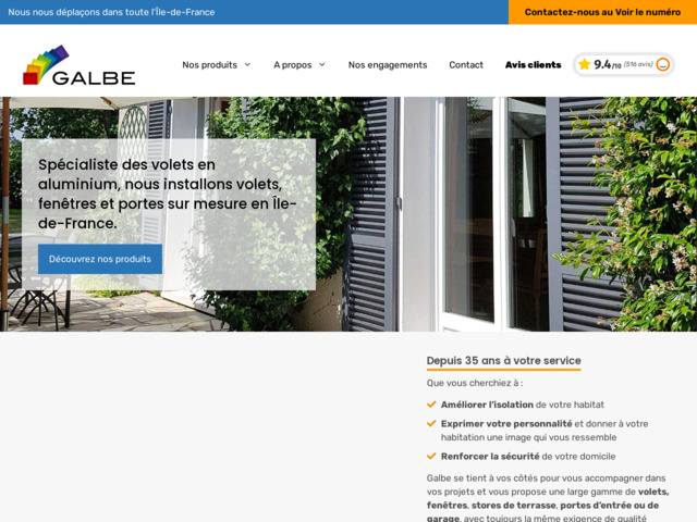Galbe - volets, fenêtres, portes et stores en Ile-de-France