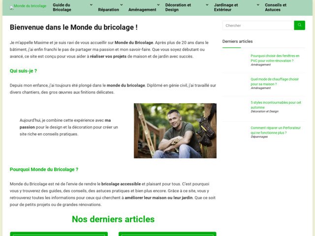 Bienvenue dans le monde du bricolage !