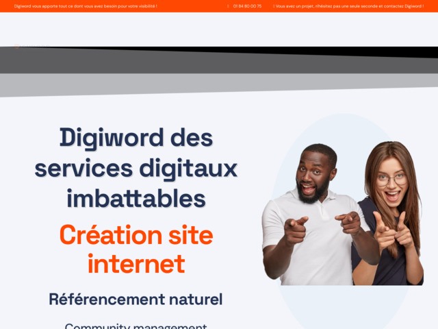 Digiword - votre partenaire digital pour des sites web performants