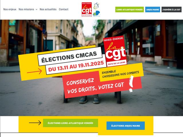 Cgt mines energie et sa présidence aux cmcas des ige, dans le 44