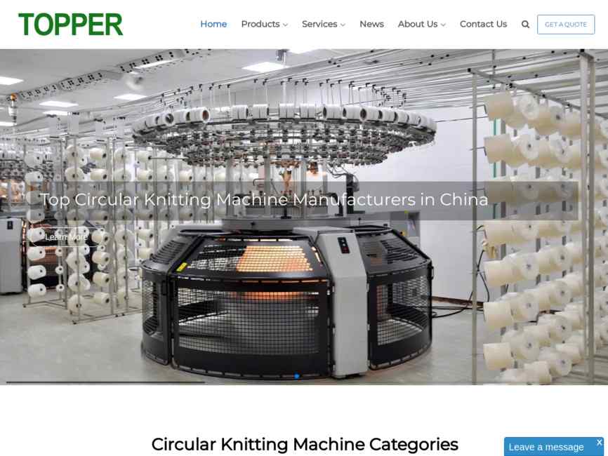 China topper circular knitting machine co., ltd.