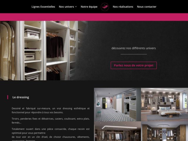 Lignes essentielles - cration personnalise de dressing living sur mesure