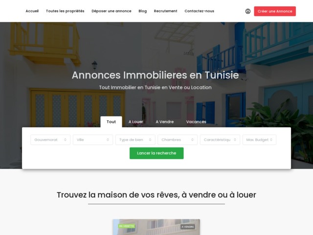 Immobilier Tunisie : tout l'immobilier en Tunisie en vente ou location