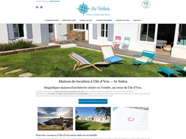 Charmante villa de vacances située à l'île d'yeu