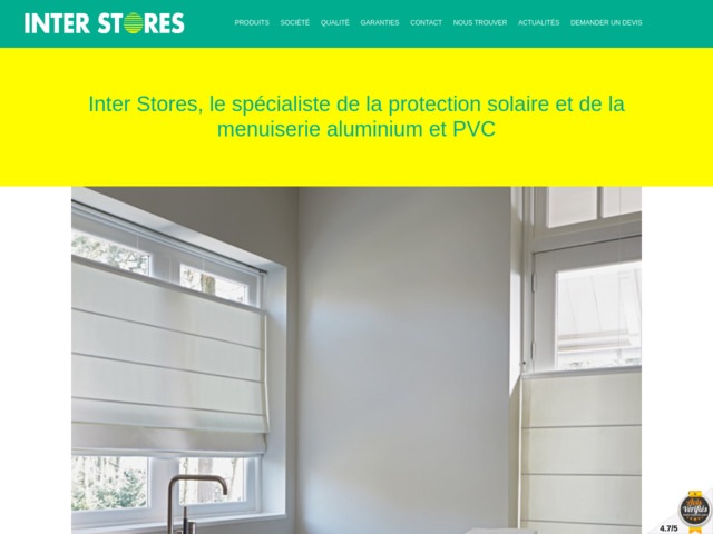 Inter stores, le spécialiste de la protection solaire et de la menuiserie