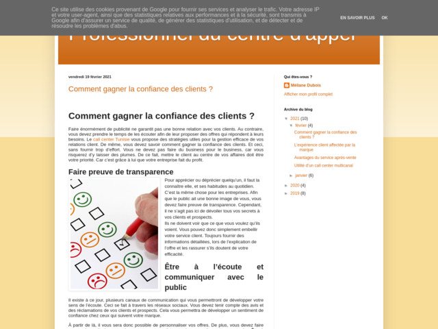 Professionnel du centre d'appel