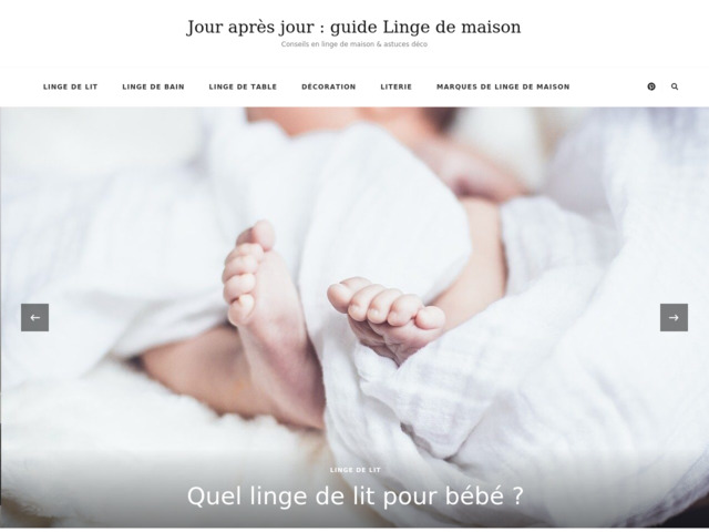 Jour après jour : guide linge de maison