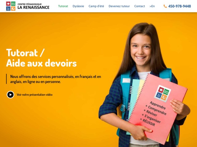 Tutorat | aide aux devoirs | le CP La Renaissance Laval