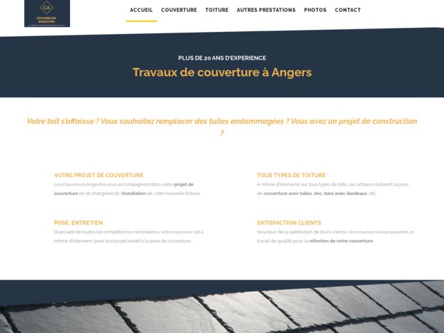 Réparation toiture et recherche de fuite à Angers