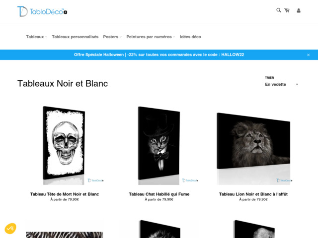 Achat de tableaux noir et blanc pour votre déco intérieure