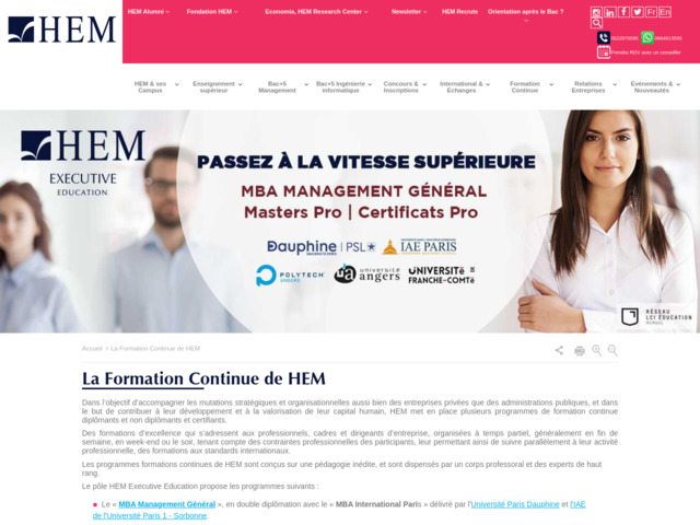 Ecole formation continue au Maroc