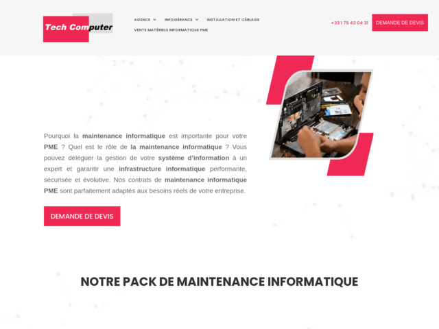 Enterprise de maintenance informatique pour pme