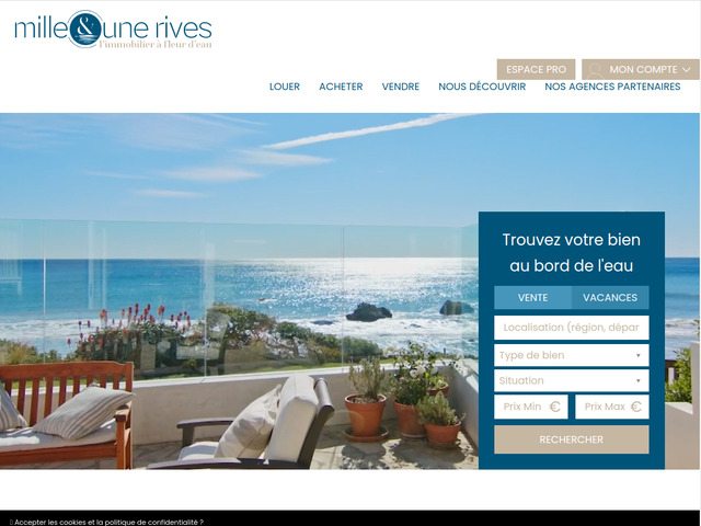 1001 rives, l'immobilier  fleur d'eau