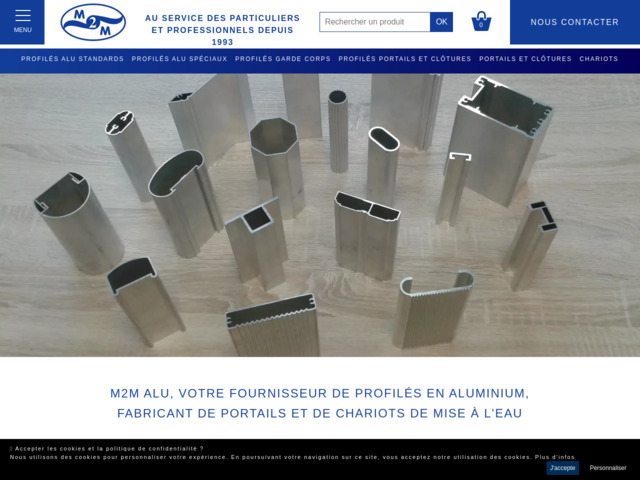 M2m alu, vente de profilés alu