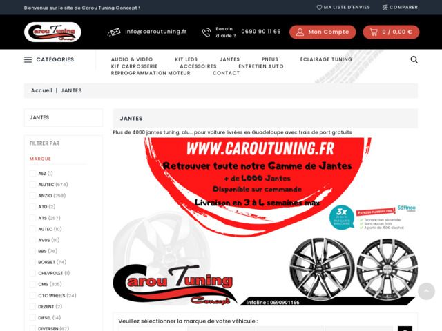 Jantes tuning en guadeloupe